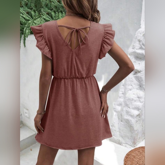 Shein dusty pink summer dress - Picture 2 of 6